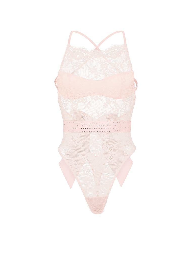 Body Twinkle Lace. Produsul este roz și provine din colecția Dream Angels.