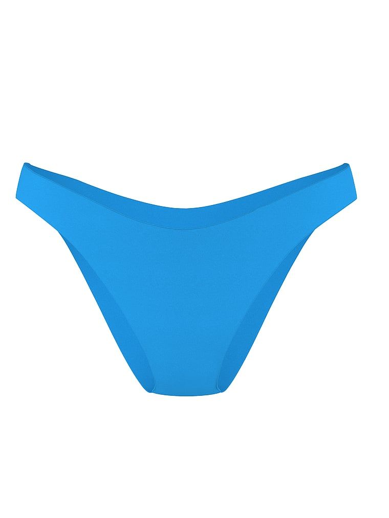 Slip esențial brazilian de bikini. Produsul este albastru și provine din colecția Victoria's Secret Swim.