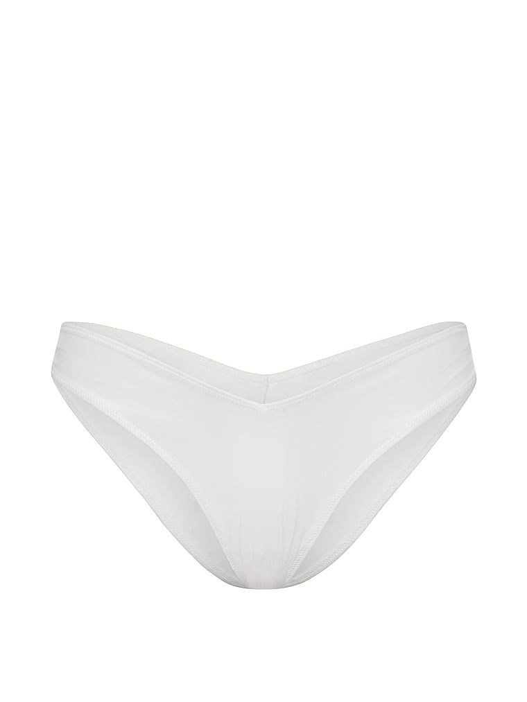 Chiloți brazilieni brazilieni cu spate cu fundă. Produsul este alb și provine din colecția Dream Angels.