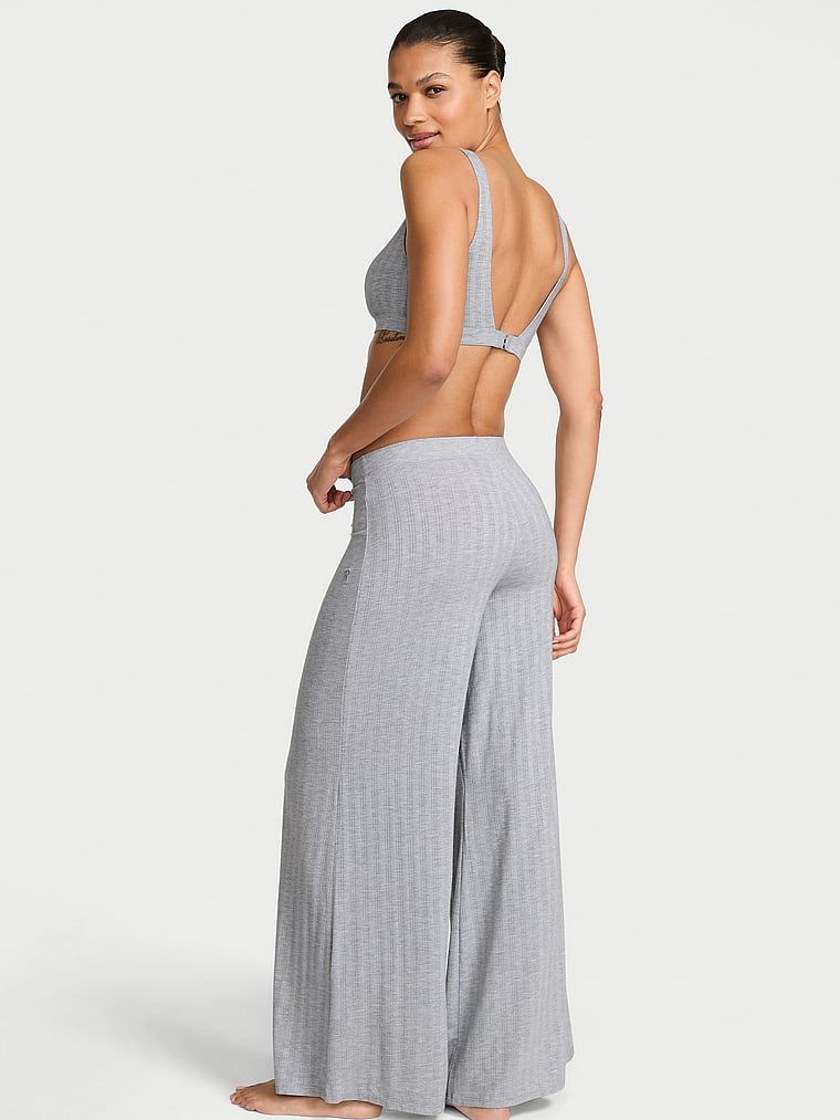 Pantaloni de dormit modali SoSoft Ultra-Fine. Produsul este de culoare gri și provine din colecția Victoria's Secret.