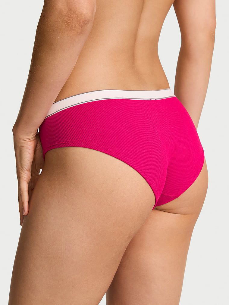 Chiloți cu nervuri și logo-ul Seamless Rib Hiphugger. Produsul are o culoare cu model și provine din colecția Seamless (Seamless Collection).