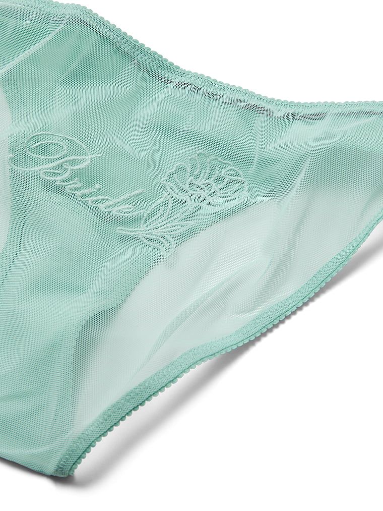 Chiloți de mireasă în bikini pentru mireasă. Produsul este albastru și provine din colecția Dream Angels.