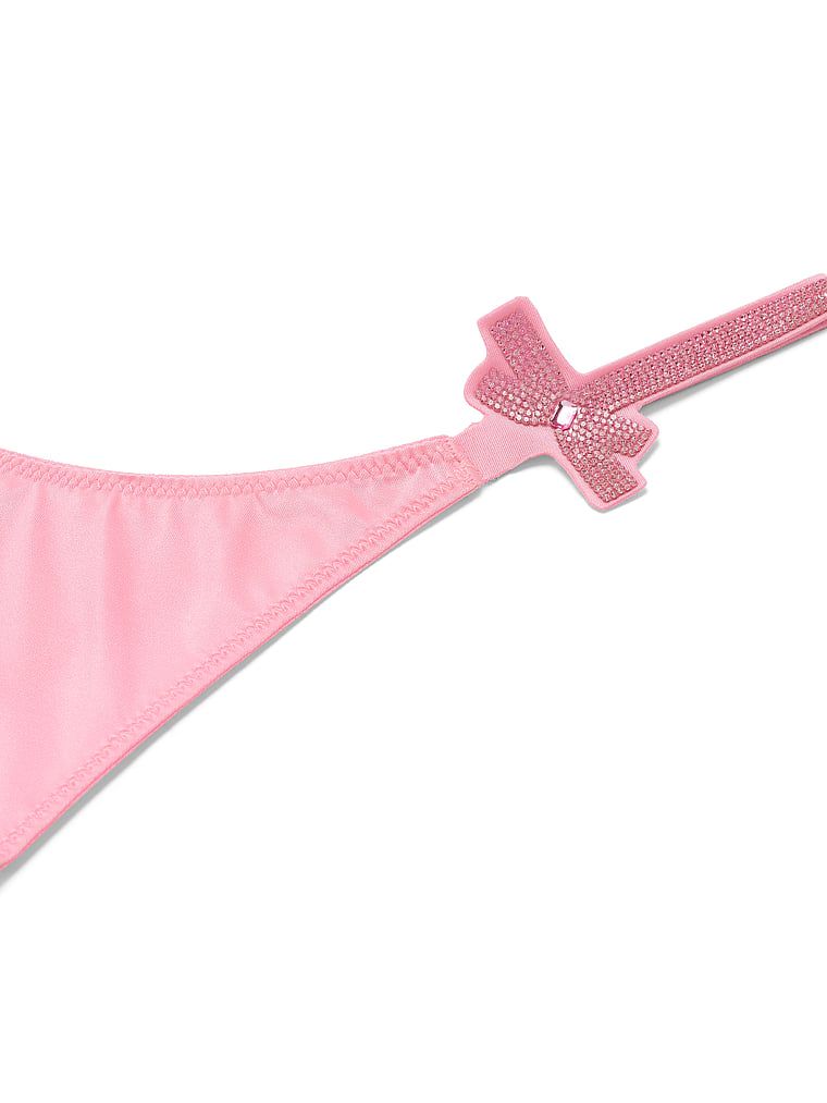 Tanga Shine Bow. Produsul este roz și provine din colecția Very Sexy.