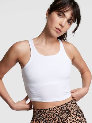 PINK Maiou crop cu nervuri