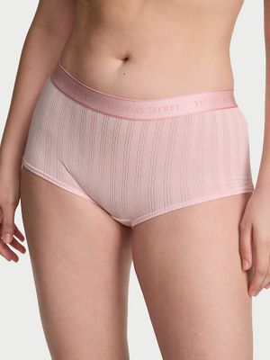 Cotton Chiloți Boyshort cu logo, din modal ultra-fin