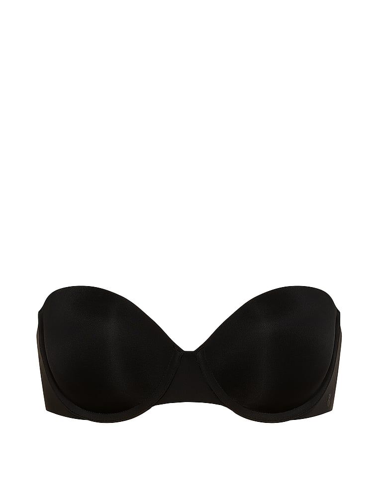 Sutien pushless fără bretele Uplift. Produsul este negru și provine din colecția Invisible by Victoria's Secret.