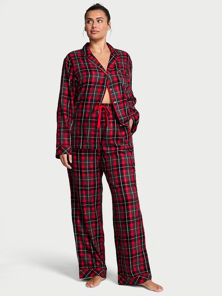 Victorias Secret Set pijama lungă din flanel