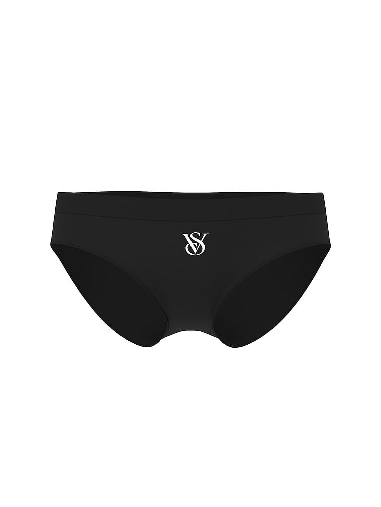Chiloți cu logo strălucitor Seamless Sparkle Hiphugger. Produsul este negru și provine din colecția Seamless