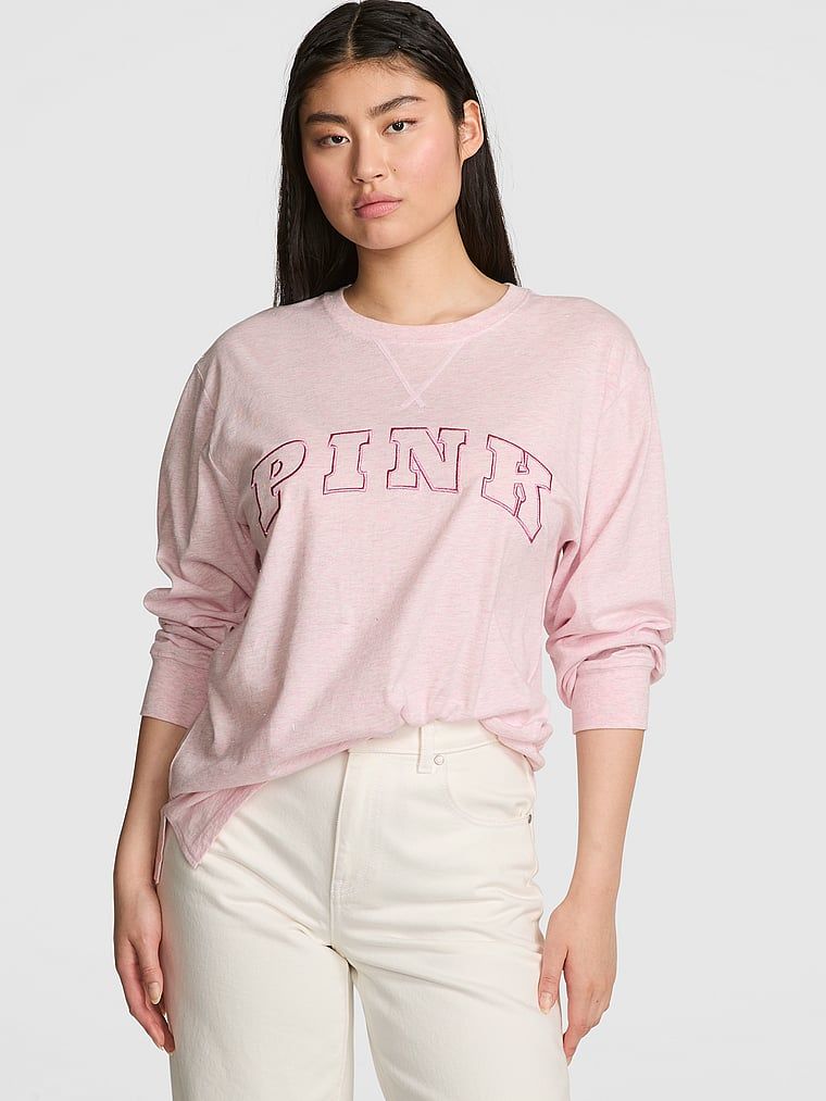 Tricou cu mânecă lungă din bumbac Campus