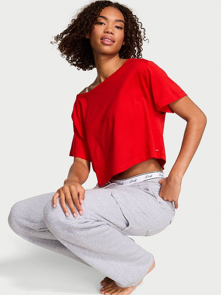 Victoria's Secret Cămașă De Noapte Slouchy Cropped Sleepshirt Mic, Cadouri pentru Ea