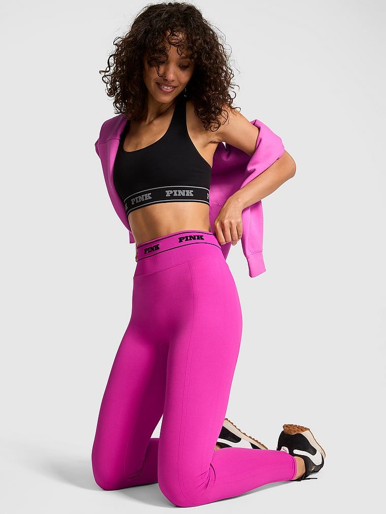 Colanți fără cusături cu logo