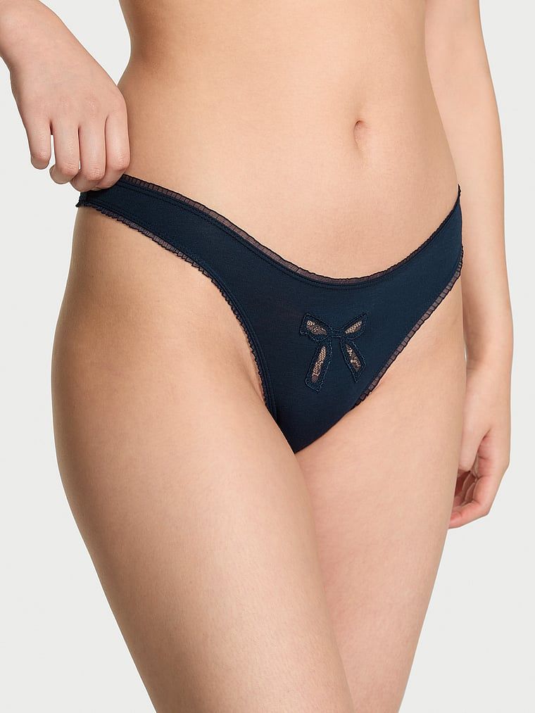 Chiloți Cotton High-Leg Thong