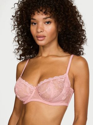 Dream Angels Sutien Balconette Wicked fără căptușeală, cu broderie Rosette Reverie