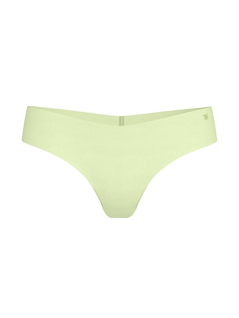 Tanga fără sudură fără prezentare. Produsul este de culoare verde și provine din colecția No-Show.