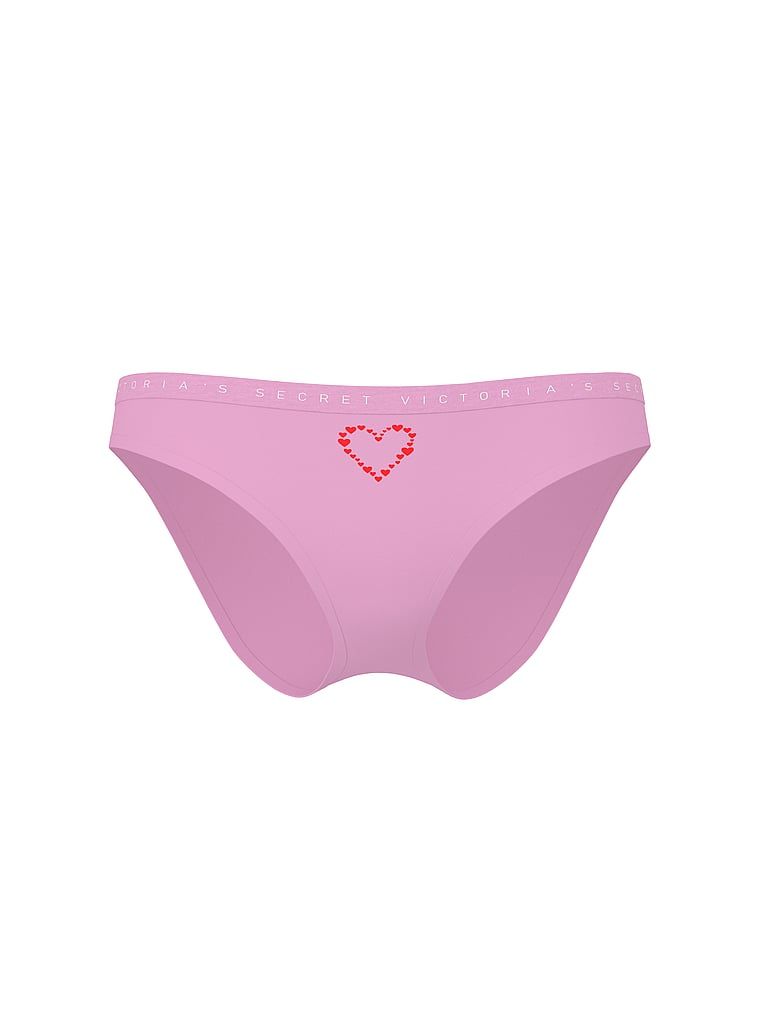 Chiloți de bumbac Bikini. Produsul este de culoare mov și provine din colecția Victoria's Secret.