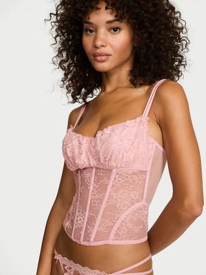 Dream Angels Top tip corset cu broderie Wicked Rosette Reverie