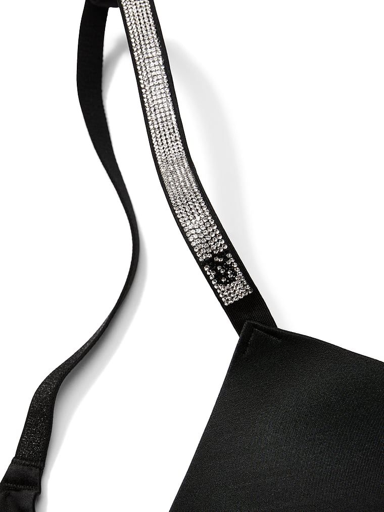 Sutien push-up fără bretea So Obseded Shine cu sârmă. Produsul este negru și provine din colecția Very Sexy.