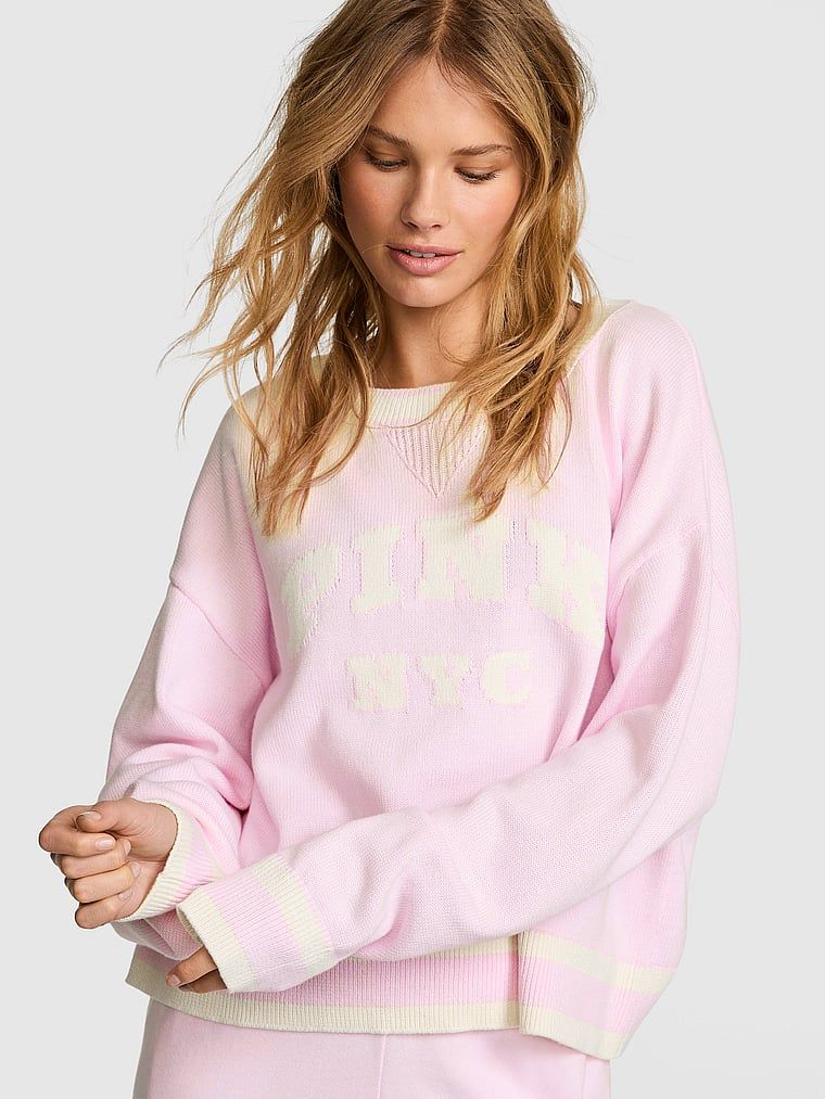 Victoria's Secret Pulover Oversize Cu Guler Rotund Mic, Cadouri pentru Ea