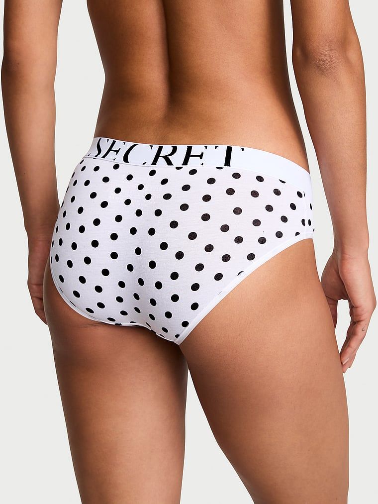 Chiloți de bumbac Logo Exploded Hiphugger. Produsul este modelat și provine din colecția Bumbac.