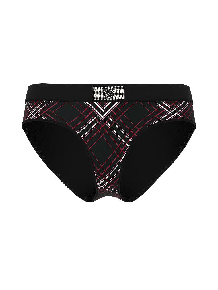 Chiloți din bumbac cu logo-ul Shine Patch Velvet Hiphugger. Produsul este modelat și provine din colecția Bumbac.