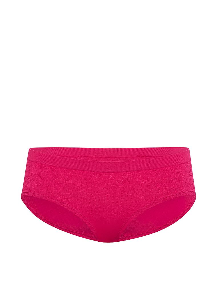Chiloți hiphugger cu coaste florale. Produsul este roz și provine din colecția Seamless (Seamless Collection).