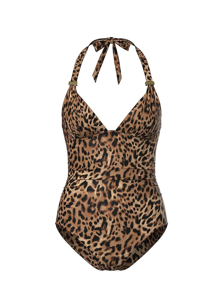 Costum de baie Ultimate Harlow, o piesă. Produsul este modelat și provine din colecția Victoria's Secret Swim.