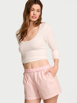 Victoria's Secret Șort de pijama din bumbac Mix & Match Sleep Heritage