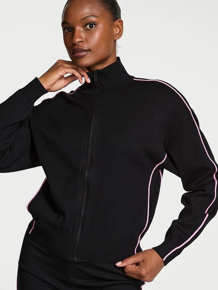 VSX Pullover cu fermoar complet Tipped Knit