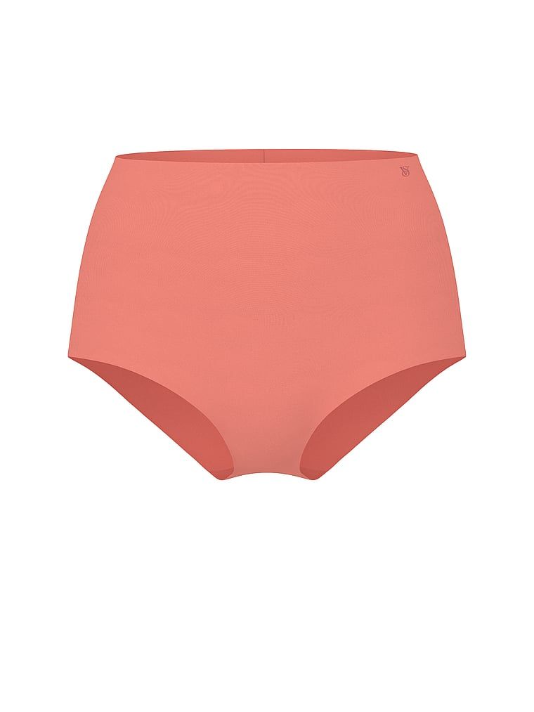 Chiloți fără cusături cu talie înaltă, absent. Produsul este roșu și provine din colecția No-Show.