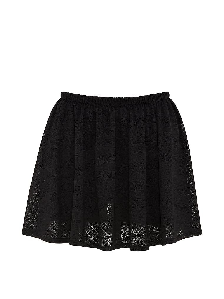 Fustă sport cu pantaloni scurți VSX Elevate Logo Lace. Produsul este negru și provine din colecția VSX.