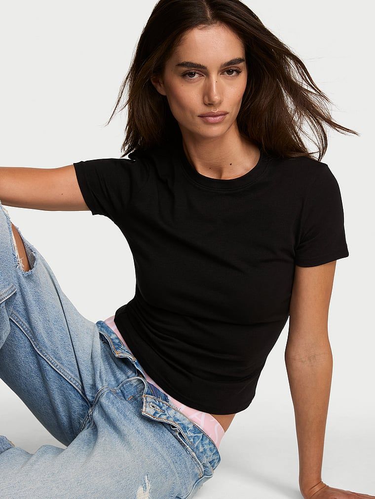 Angel Essentials Tricou mulat din bumbac elastic