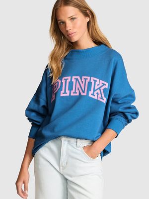 Bluză oversized cu guler înalt Campus Fleece