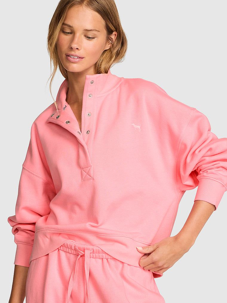 Bluză cu capse Campus Fleece
