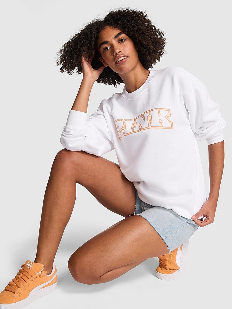 Pulover Ivy Crew, oversized, din material fleece