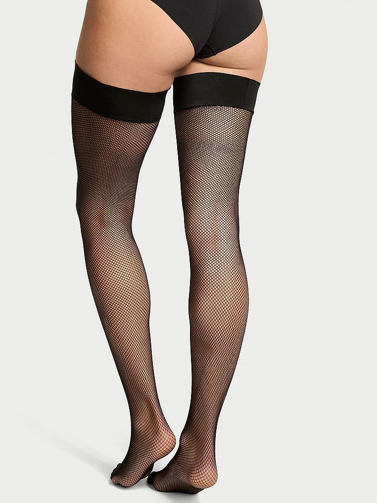 Ciorapi de plasă de pește. Produsul este negru și provine din colecția Very Sexy.