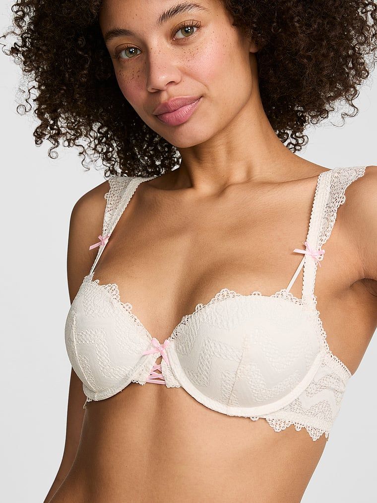 Sutien balconette push-up PINK Wink