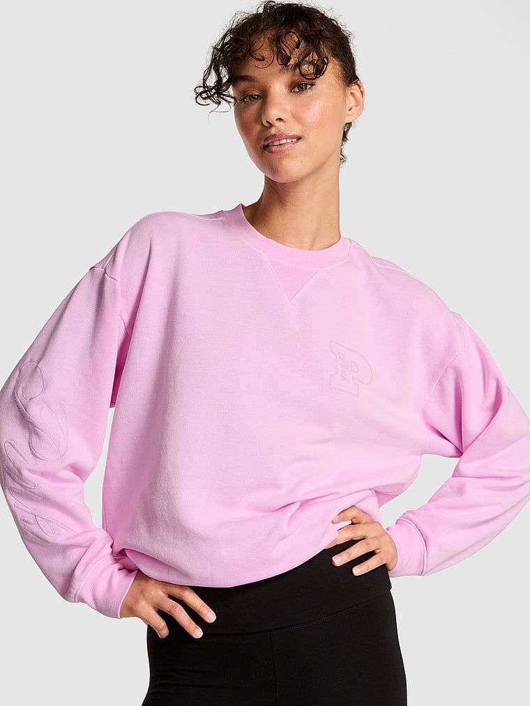 Pulover Ivy Crew, oversized, din material fleece