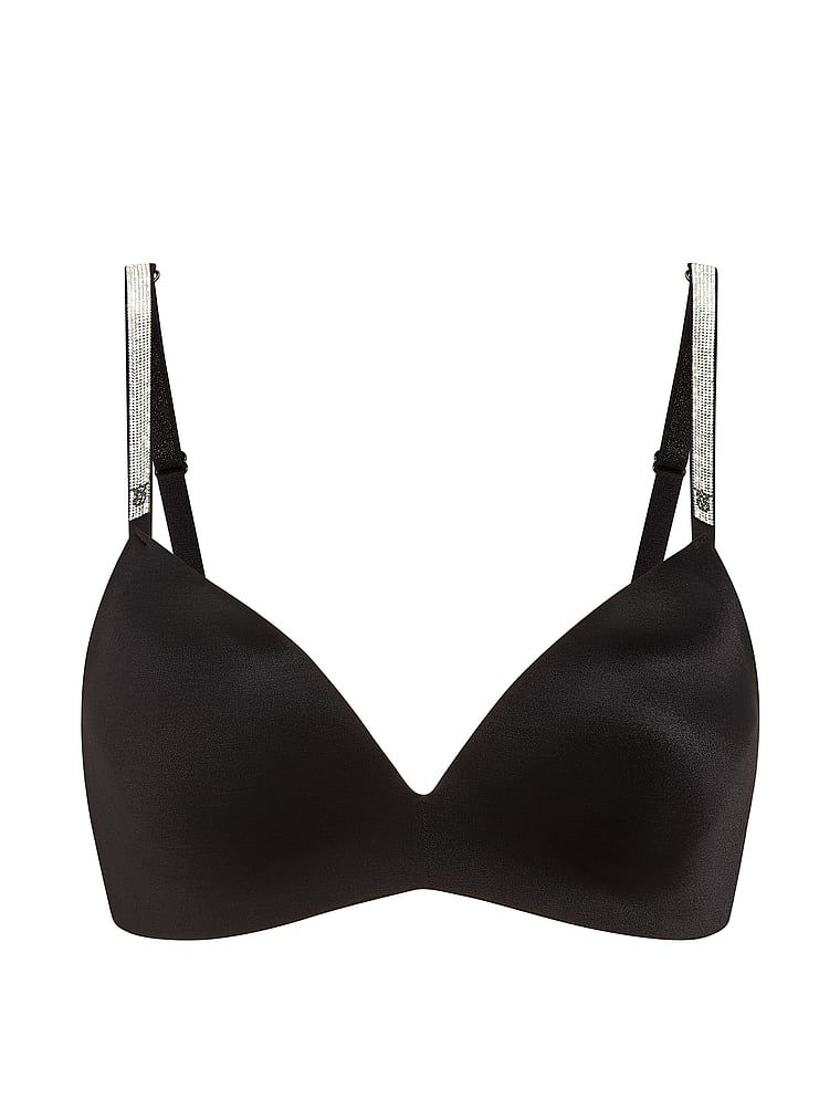 Sutien push-up fără bretea So Obseded Shine cu sârmă. Produsul este negru și provine din colecția Very Sexy.