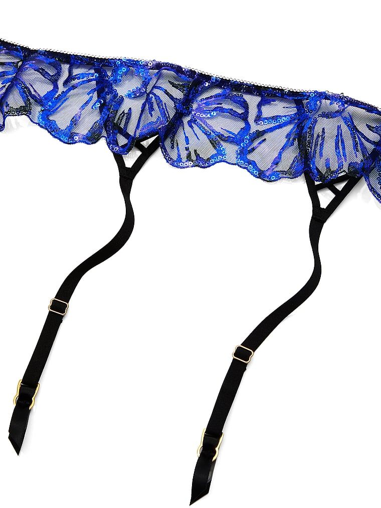 Jartiertieră florală de petrecere. Produsul este modelat și provine din colecția Very Sexy.