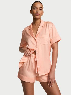 Victoria's Secret Set pijama scurtă Signature din satin