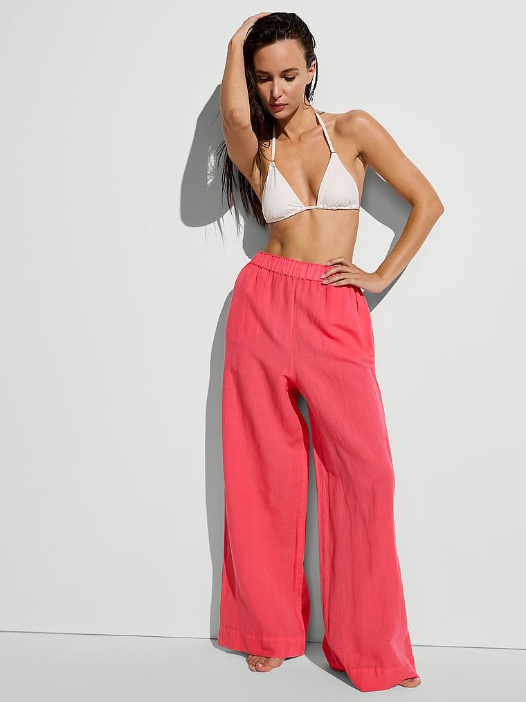 Victoria's Secret Swim Pantaloni din in pentru plajă