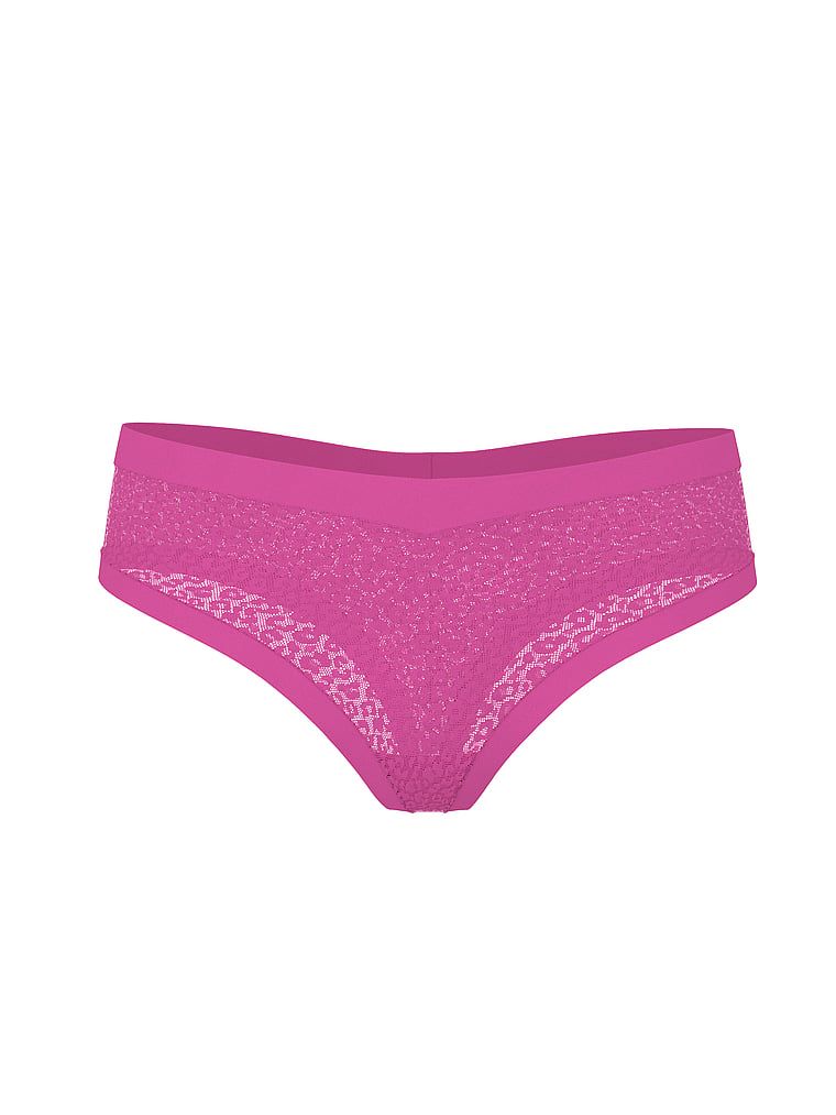 Tanga cu Leopard cu imprimeu de leopard, care nu apare. Produsul este roz și provine din colecția No-Show.