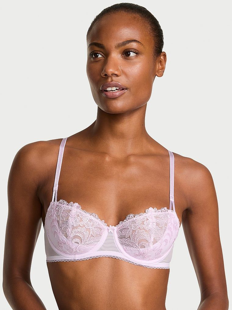 Dream Angels Sutien Balconette fără căptușeală Wicked cu broderie Vintage Blossom