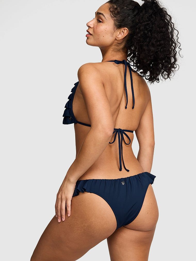 Slip bikini cu volane Ruffle