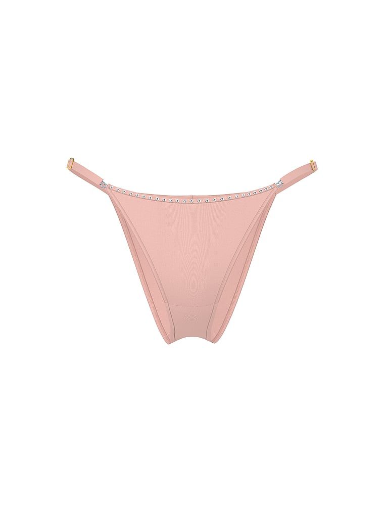 Chiloți brazilieni din satin Twinkle Heart. Produsul este roz și provine din colecția Dream Angels.