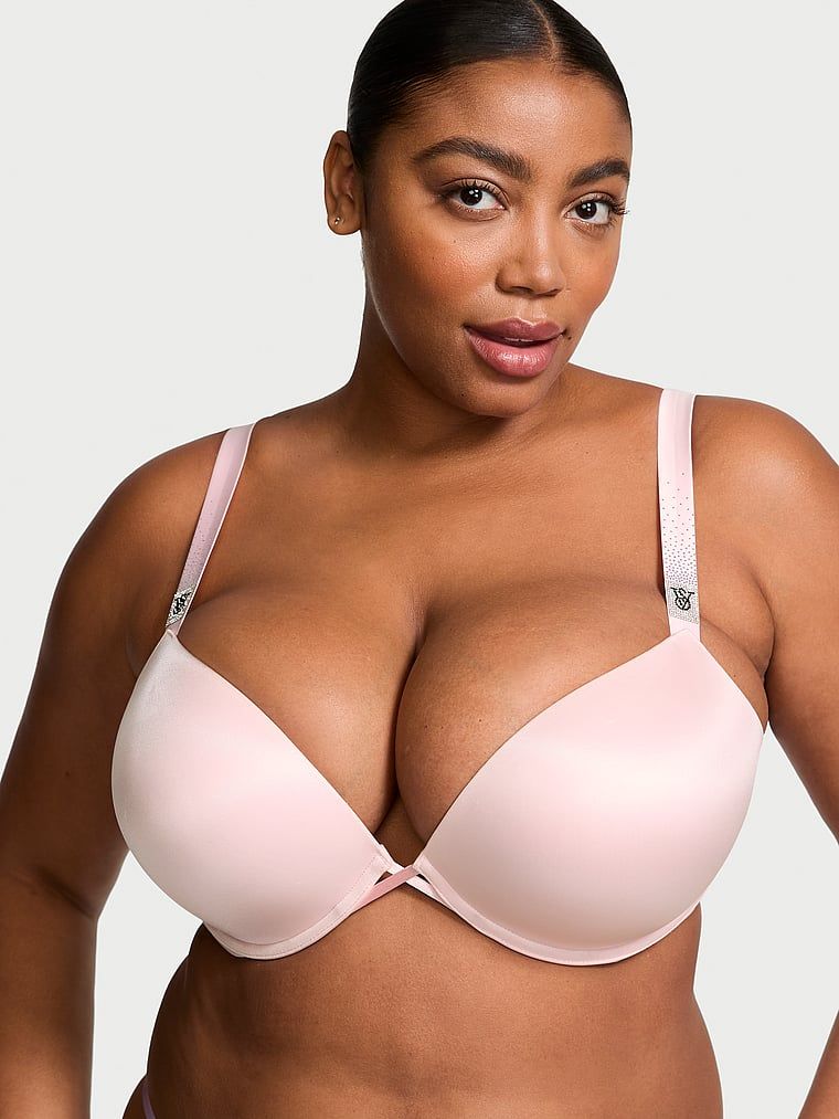 Very Sexy Sutien Push-Up Bombshell Add-2-Cups cu bretele presărate cu strasuri