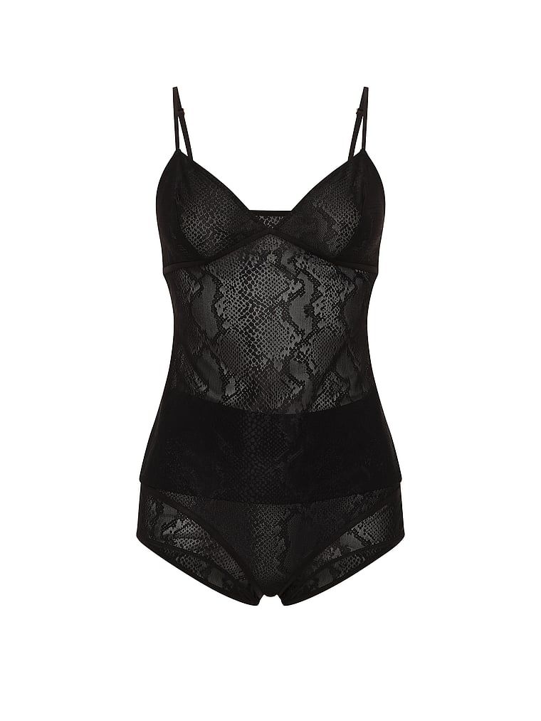 Set de dormit - Bluză și pantaloni scurți Viper. Produsul este negru și provine din colecția Very Sexy.