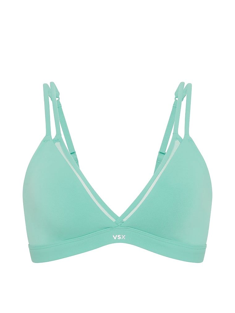 Sutien sport VSX Elevate Triangle. Produsul este de culoare albastră și provine din colecția VSX.