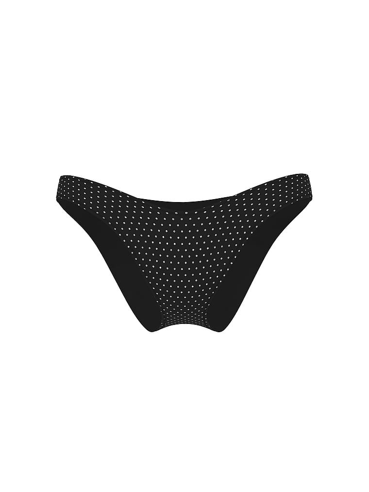 Pantaloni esențiali Diamante brazilieni de bikini. Produsul este negru și provine din colecția Victoria's Secret Swim.