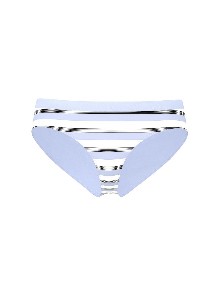 Chiloți de bikini cu dungi fără cusură. Produsul este modelat și provine din colecția Seamless (Seamless Collection).